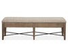 Paxton Place - Bench With Upholstered Seat - Dovetail Gray Magnussen Furniture
