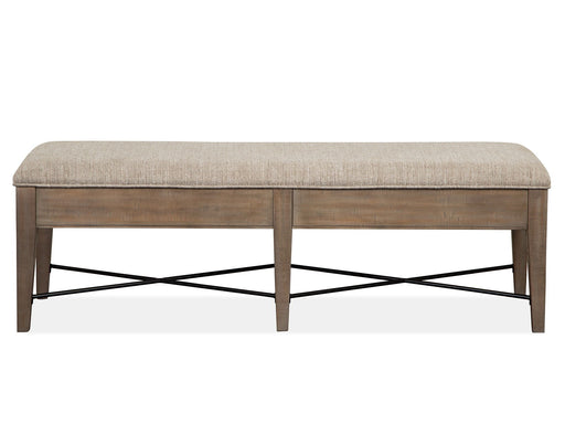 Paxton Place - Bench With Upholstered Seat - Dovetail Gray Magnussen Furniture