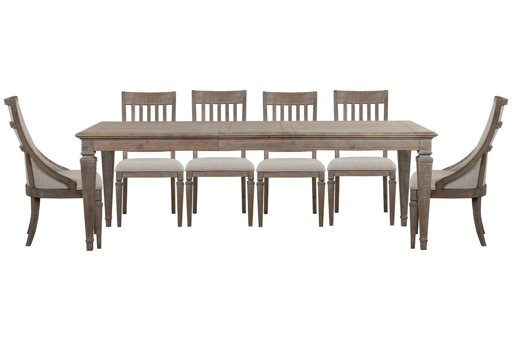 Lancaster - 7 Piece Extendable Rectangular Dining Table Set Magnussen Furniture