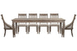 Lancaster - 7 Piece Extendable Rectangular Dining Table Set Magnussen Furniture
