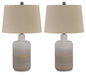 Marnina - Ceramic Table Lamp (Set of 2) - Taupe Signature Design by Ashley®