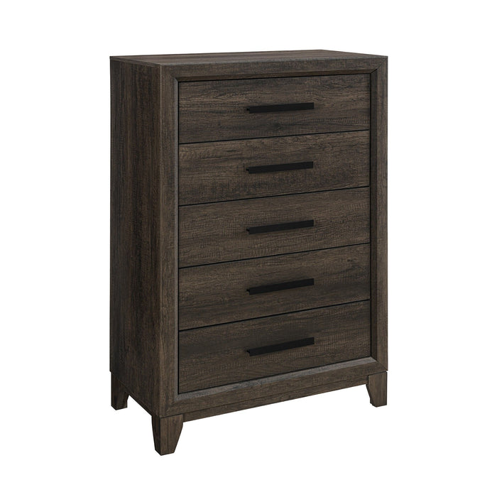 Harry - Chest Storage Chest With 5 Drawers - Brown Global Furniture USA