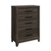 Harry - Chest Storage Chest With 5 Drawers - Brown Global Furniture USA