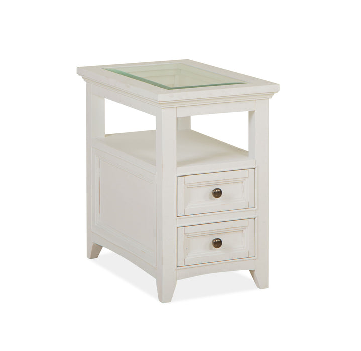 Heron Cove - Chairside End Table - Chalk White Magnussen Furniture