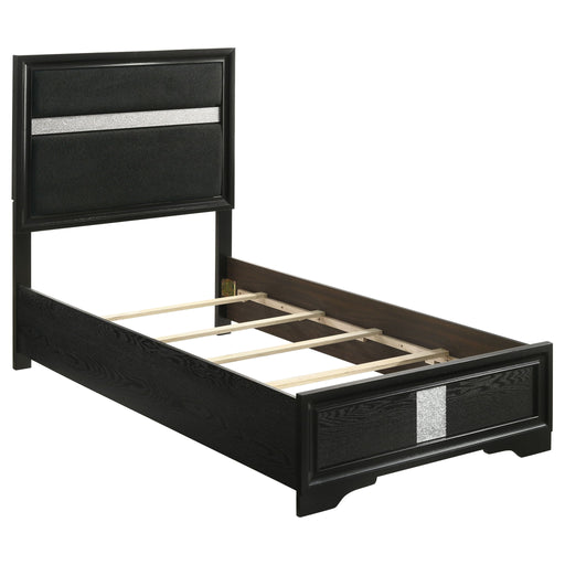 Modern Bedroom Set With Upholstered Headboard And Textured Storage Furniture Max