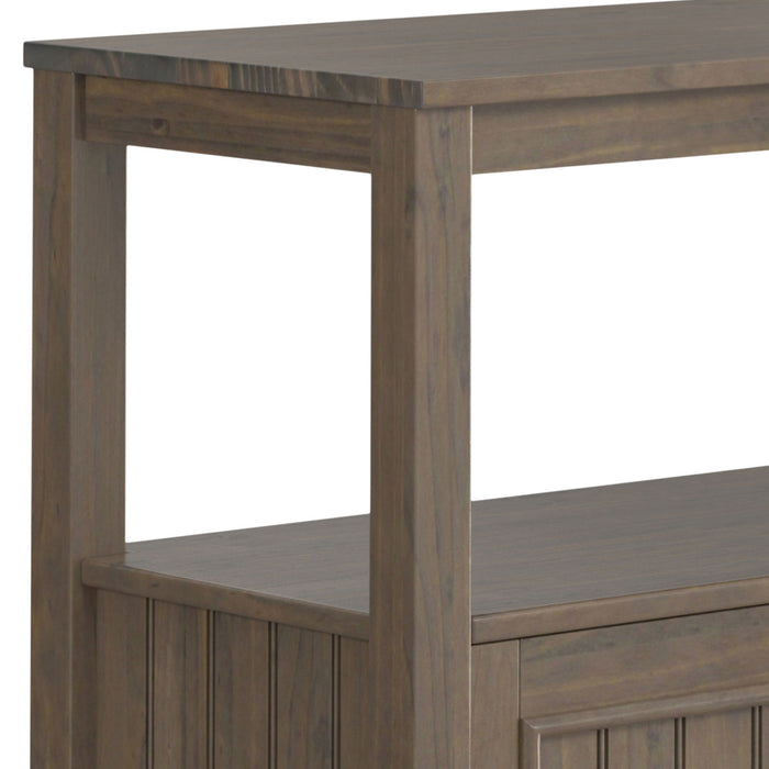 Lev - Console Table - Smoky Brown Simpli-Home