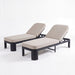 Outdoor Chaise Lounge With Cushion, 5 Position Adjustable Backrest Noble House