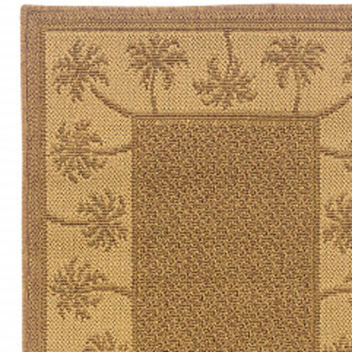 2' X 8' Stain Resistant Outdoor / Indoor Area Rug - Tan