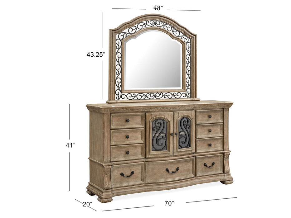 Marisol - Shaped Mirror - Fawn Magnussen Furniture