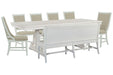 Heron Cove - Extendable Trestle Dining Table Set Magnussen Furniture