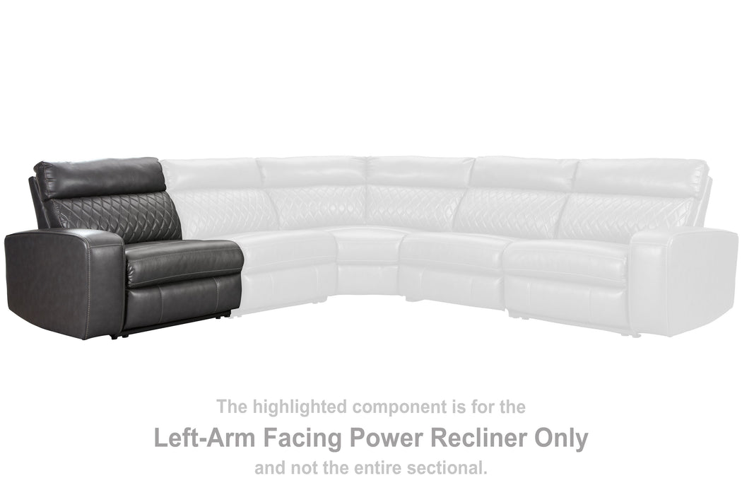 Samperstone - LAF Zero Wall Power Recliner - Gray Signature Design by Ashley®
