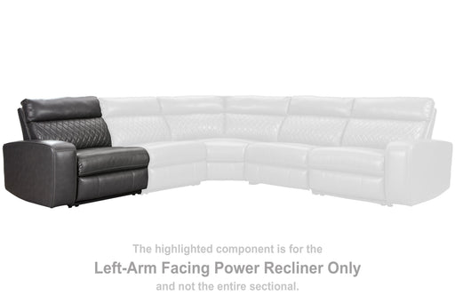 Samperstone - LAF Zero Wall Power Recliner - Gray Signature Design by Ashley®