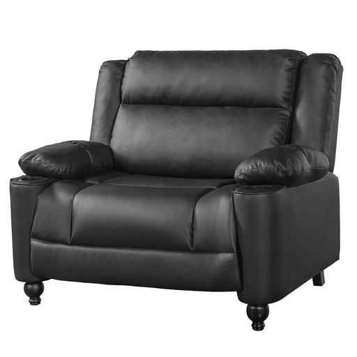 Tufted Design Wide Manual Recliner Chair Noble House