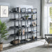 Vintage Industrial 5 Tier Bookcase Hearth and Haven