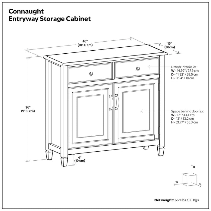 Connaught - Entryway Storage Cabinet Simpli-Home