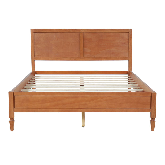 Classic Platform Bed Frame With Panel Headboard Artistry At Home