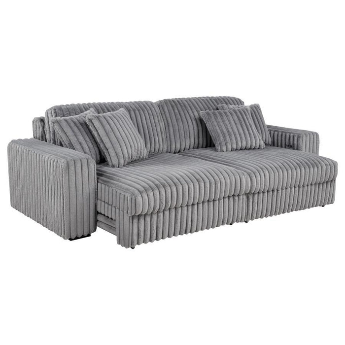 Jacana - Corduroy Upholstered Dual Power Chaise Sofa