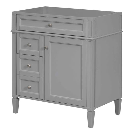 Bathroom Vanity With 2 Drawers And Tip-Out Drawer, Storage Cabinet Hearth and Haven