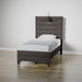 Twin Bed With Integrated Lights - Brown Emerald Home