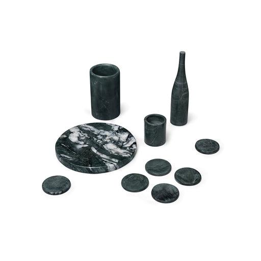 10 Pieces Luxury Natural Marble Dining Room Accessories Set Daily Nest
