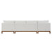 Valiant - Sectional Sofa With 4 Pillows - Ivory Chenille ACME
