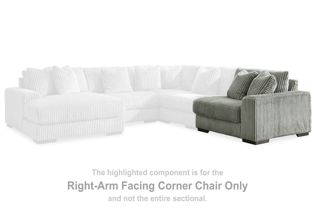 Lindyn - RAF Corner Chair - Fog Signature Design by Ashley®