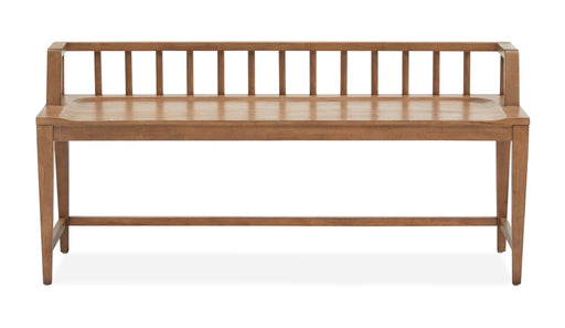Lindon - Arm Bench With Low Back - Light Brown Magnussen Furniture