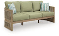 Serena Shores - Sofa With Cushion - Beige / Green Signature Design by Ashley®
