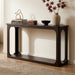 Console Table With Open Arch Cutouts For Living Room Hallway - Espresso Noble House