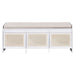 Entryway Shoe Bench With Drawers & Button Tufted Cushion Hearth and Haven