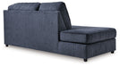 Albar Place - Laf Corner Chaise - Cobalt Signature Design by Ashley®