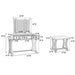 Bedroom Vanity Set With Foldable Mirror And Stool - Black Home Essentials