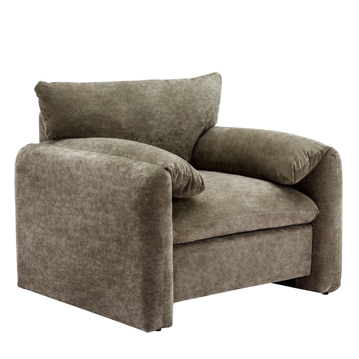 Oversized Accent Single Sofa Lounge Chair - Matcha Green Hearth and Haven