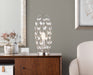 Crystal - Buds Contemporary Uplight Lamp - Polished Nickel / Clear Crystal Lumi Source