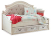 Realyn - Twin Day Bed With Storage - Chipped White Signature Design by Ashley®