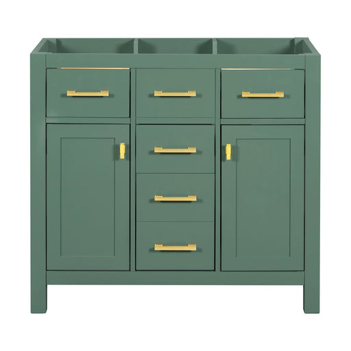 Freestanding Bathroom Vanity With 4 Drawers & 2 Cabinets - Green Hearth and Haven