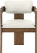 Sacha - Vegan Leather Upholstered Dining Chair With Brown Base (Set of 2) Meridian Furniture