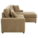Logan - Sleeper Sectional Sofa With Right Arm Chaise - Camel Furniture Max