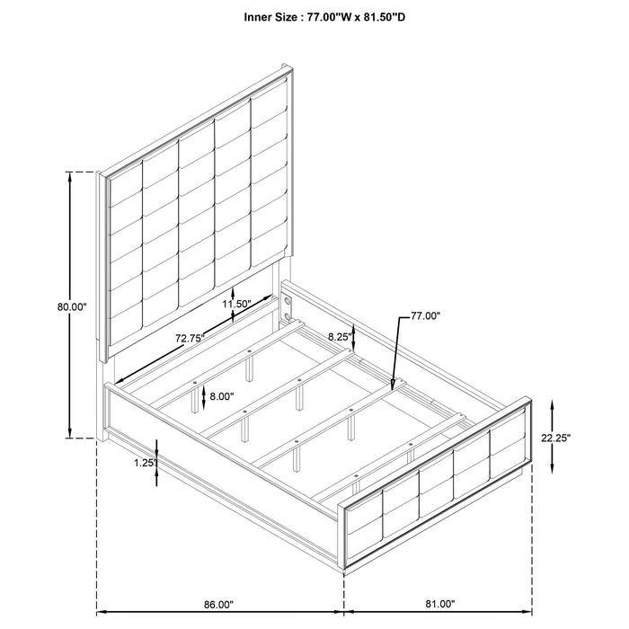 Prescott - Upholstered Panel Bed Furniture Max