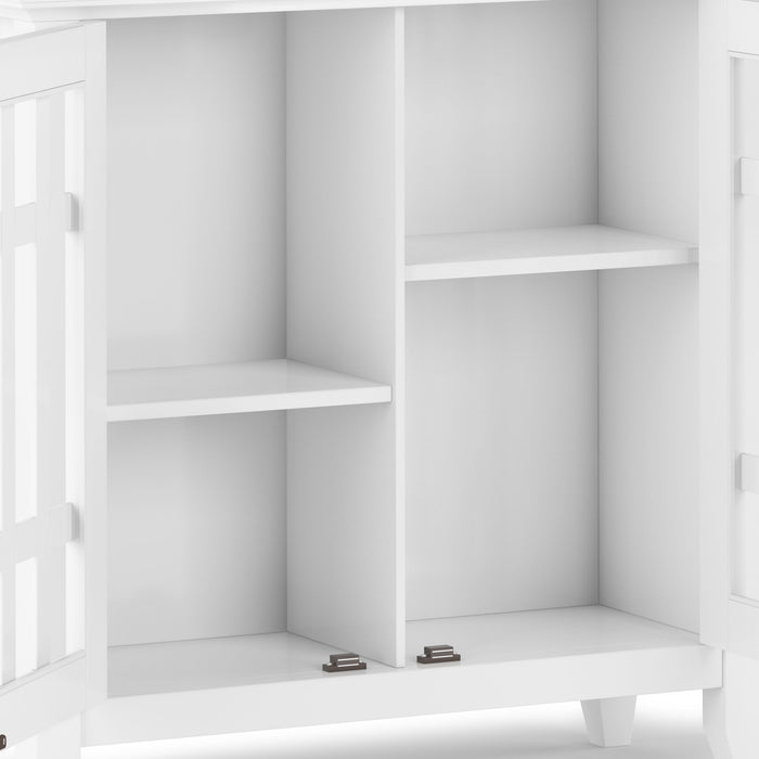 Bedford - Low Storage Media Cabinet - White
