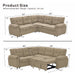 Convertible Sectional Sofa Bed & Pull Out Sleeper And Storage Home Essentials