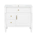 Freestanding Bathroom Vanity With Sink, Adjustable Shelf, Flip Drawer Hearth and Haven