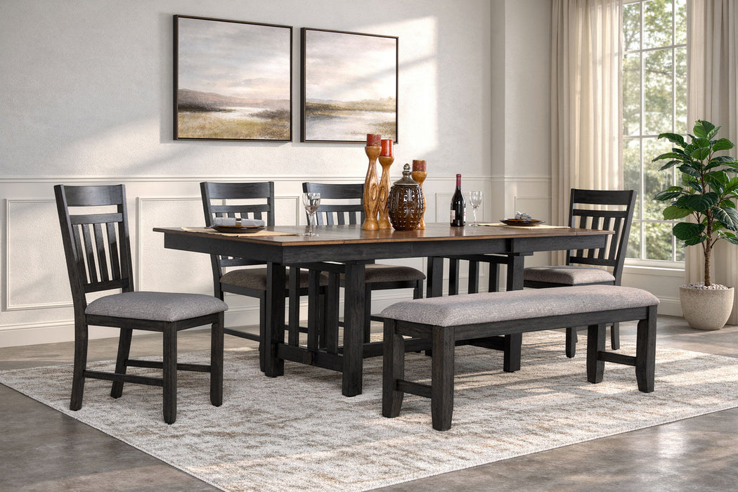 Harrisburg - Dining Table Top - Charcoal