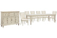 Newport - 8 Piece Extendable Rectangular Dining Table Set Magnussen Furniture