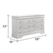 Blaze - Modern 6 Drawer Dresser Matrix Furniture Group