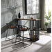 Zudora - Counter Height Table - Oak & Sandy Black ACME