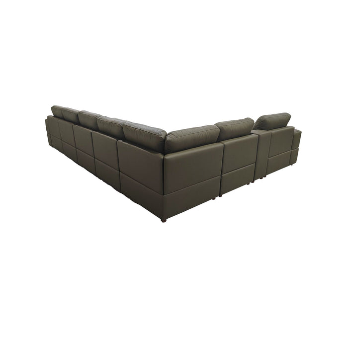 Modular Sectional With Large Square Arms, Custom Configuration Home Essentials
