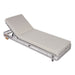 Outdoor Chaise Lounge With Wheels, 5 Position Adjustable Backrest Noble House