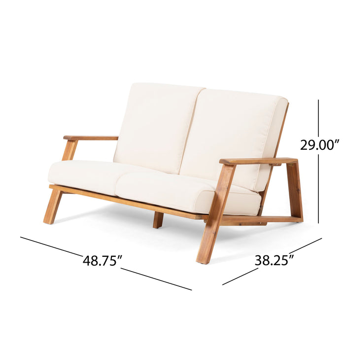 Paloma - Contemporary Loveseat And Coffee Table Set With Weather Resistant Cushions