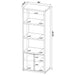 Noriega - 3 Shelf Media Tower With Open Shelves And Hidden Cabinet Storage - Mango Color Furniture Max